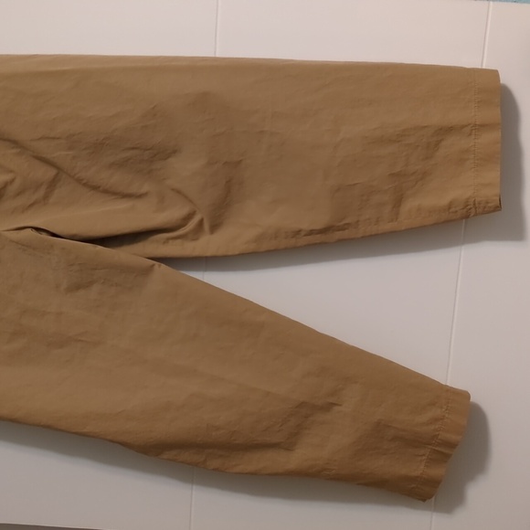 Anthropologie X Exquise Barell Leg Chino Tan High-Waisted Chic Trousers Sz M - Picture 10 of 12